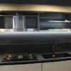 cucina vision con 5 fornelli gas design grigio siderale snaidero