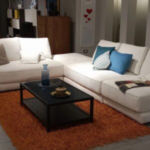divano angolare bianco stile moderno kermesse febal offerta